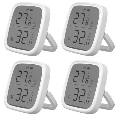 SONOFF Zigbee LCD Indoor Smart Temperature Humidity Sensor 4-Pack Remote Monitor