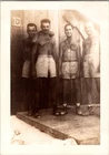 Vtg WW2 Photo 4 Men Military Style Shorts Boots Dog Tag Group Portrait 1940s