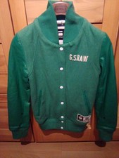 G-STAR College Wolle/ echt Leder Jacke Damen/Unisex. GR: S. Vintage