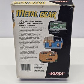 Metal Gear  (Nintendo NES, 1987) Complete Box + Manual + Sleeve (UNTESTED)