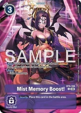 Mist Memory Boost! Box Topper Foil - BT8-108 NM - Digimon TCG