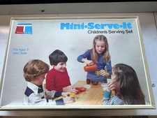 Vintage Tupperware Mini-Serve-It Children s Serving Set 1979 Complete With Box