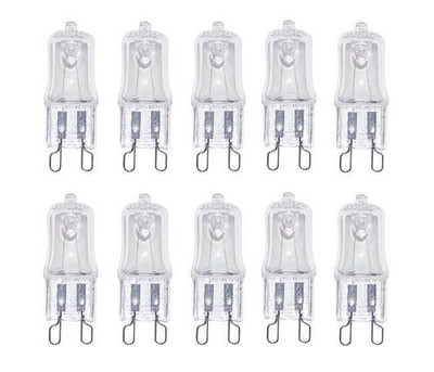 10x G9 230V 20W Halogen Birne Halopin Hochvolt Stiftsockel Licht Warmweiß 2 Y4T9