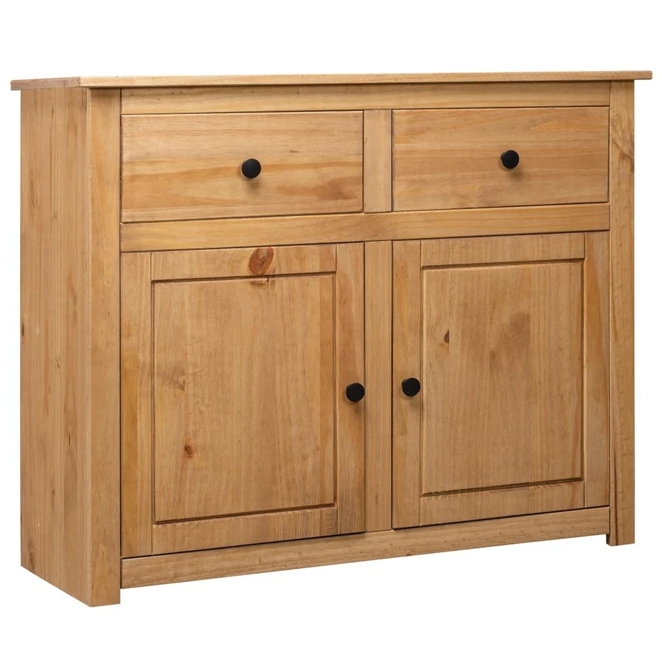 Sideboard Massivholz Kommode Highboard Schrank 2/3 Schubladen /Türen Schublade - Bild 2 von 4