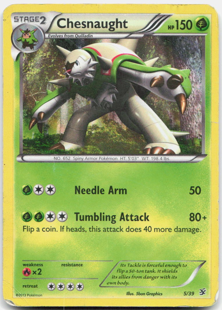 Chesnaught 5/39 Kalos Starter Set Pokemon DMG