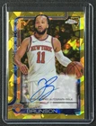 JALEN BRUNSON 2025-26 TOPPS CHROME SAPPHIRE #TCA-JB GOLD REFRACTOR AUTO 40/50