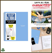 1 Subject Spiral Notebook, College Ruled, 8.5x11, 100 Sheets, Blue