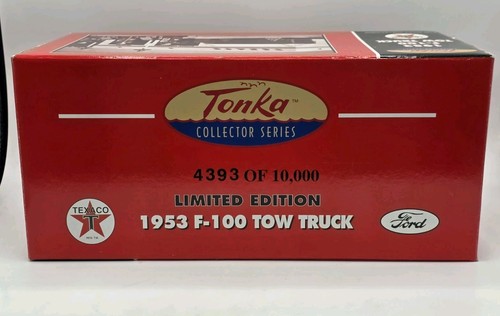 1953 Ford F-100 Tow Truck Red 2000 Hasbro Tonka Texaco Coin Bank Limited Edition - Picture 13 of 17