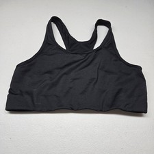 PINK Victoria's Secret Women Sports Bra L Black Ultimate Wireless Racerback