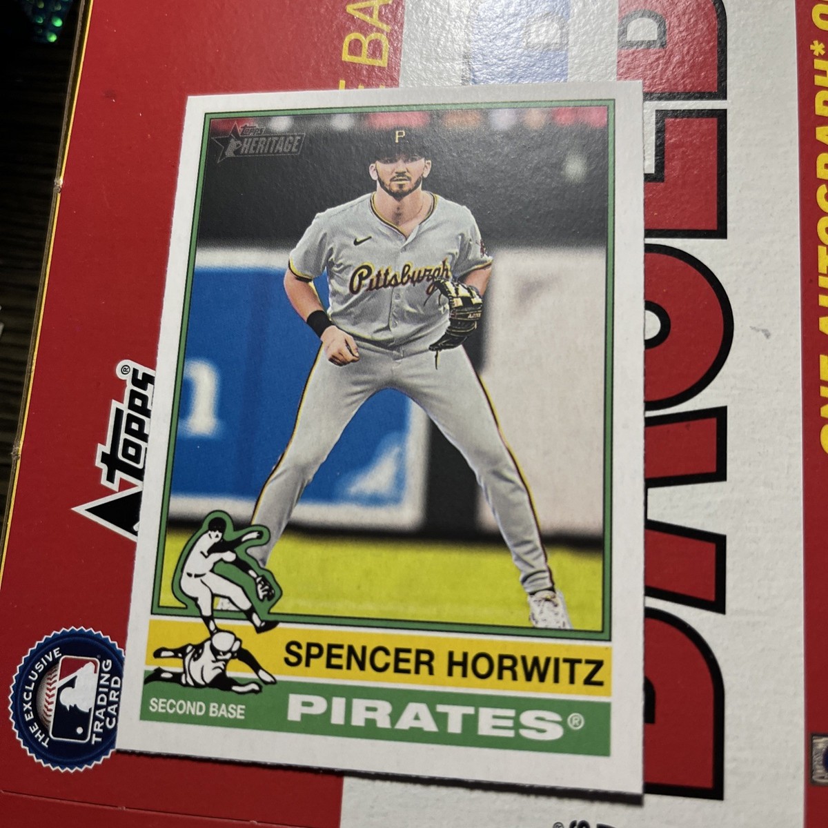 2025 Topps Heritage #75 Spencer Horwitz Pittsburgh Pirates | eBay