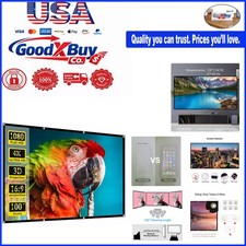 100-Inch Foldable Projector Screen Indoor Outdoor Home Theater Portable 16:9 ...