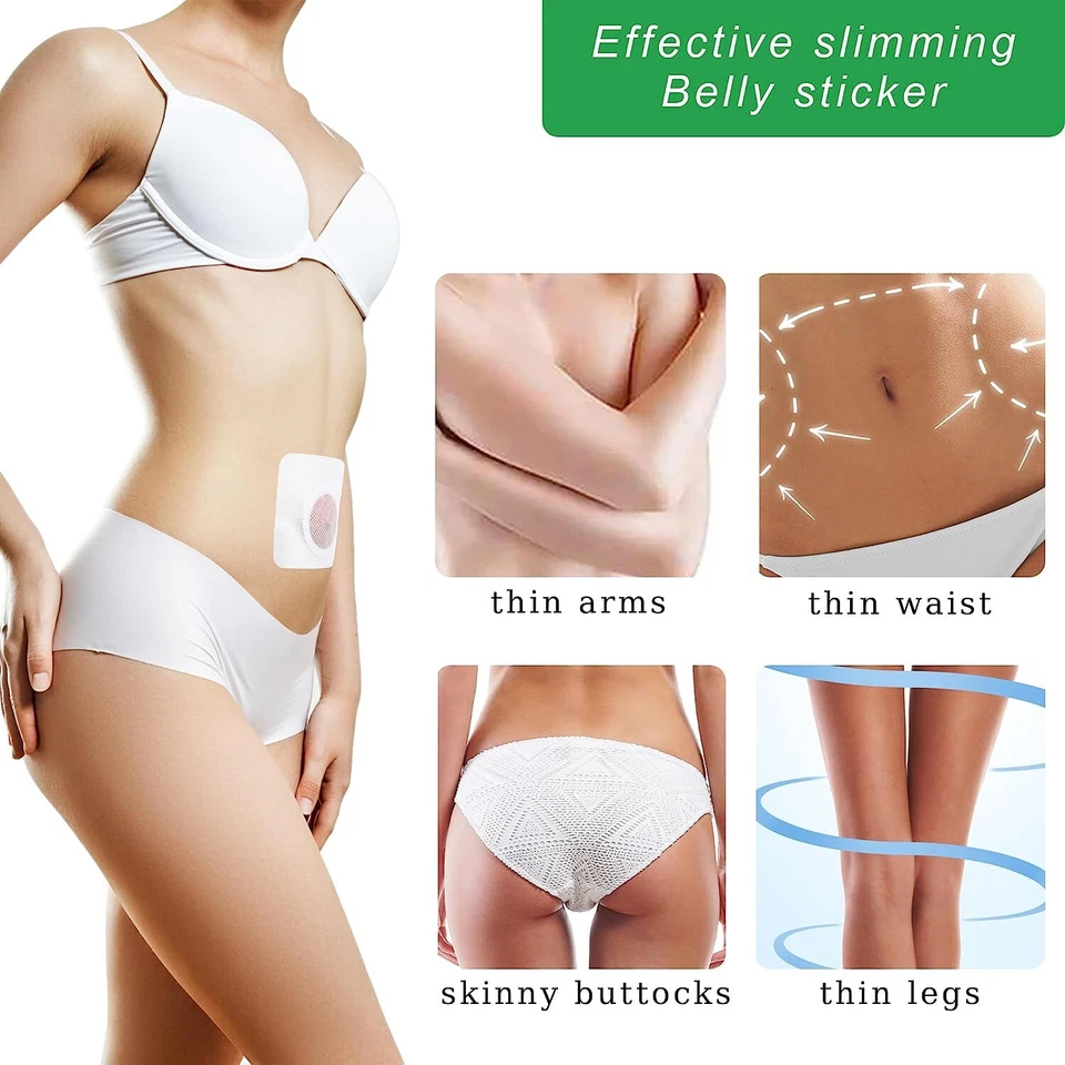 10/50/200 piezas parche delgado pérdida de peso adelgazante dietas almohadillas desintoxicación quemar grasa adhesivo Foto 2 de 4