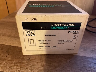 Lightolier OH1000-I Onset Inductive Dimmer Single Pole 1000w Ivory (M