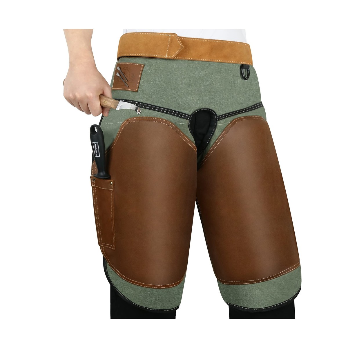 Professional Farrier Chaps Leather Farrier Apron with Adjustable