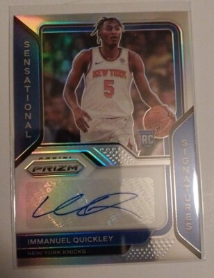 2020-21 Panini Prizm Sensational Signatures Prizms Silver #89 Immanuel ...
