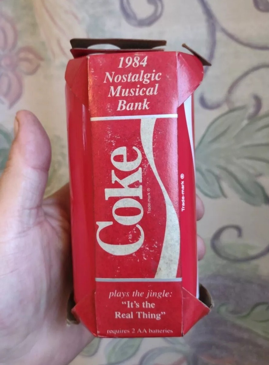 Vintage Coca Cola 1984 Nostalgic Musical Bank Collectible