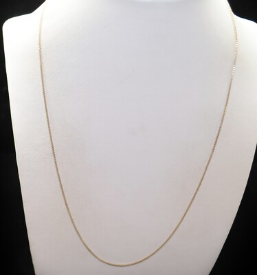 Sterling Silber zierliche Box Kette Halskette 18,0'' #FMC399