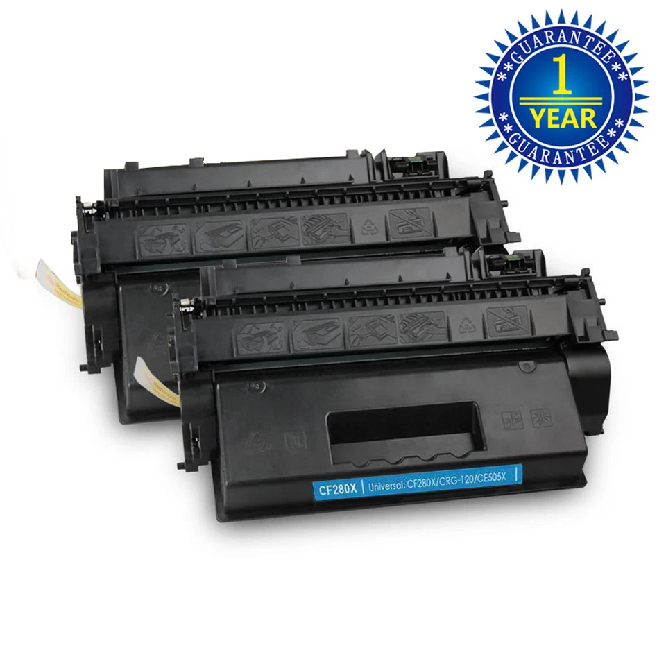 2PK CF280X High Toner Cartridge for HP 80X Laserjet Pro 400 M425dn M401dn M401n - Image 2 of 4