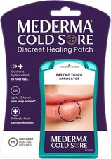 Mederma Cold Sore No Touch Discreet Healing Patch, 12 Hour Protection, 15 Counts
