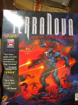 Virgin Lucas Terra Nova Strike Force Centauri 1996 PC CD-ROM RaRE Big BOX NEW