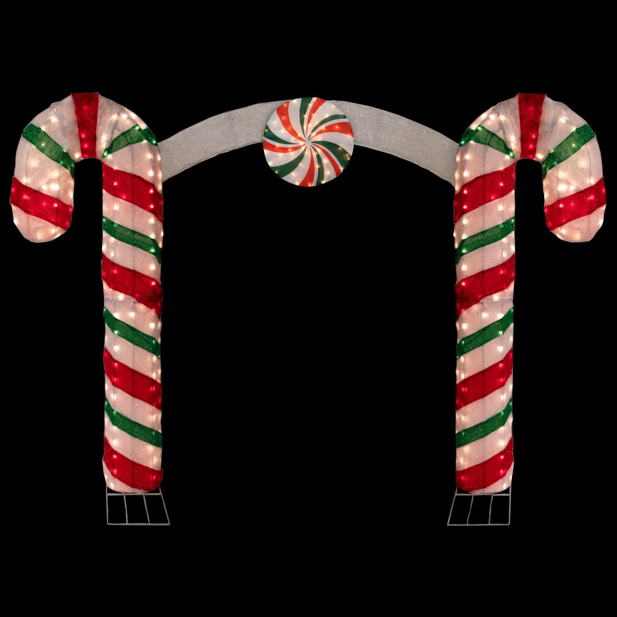Outdoor Christmas Decorations Candy Cane Arch Shelly Lighting