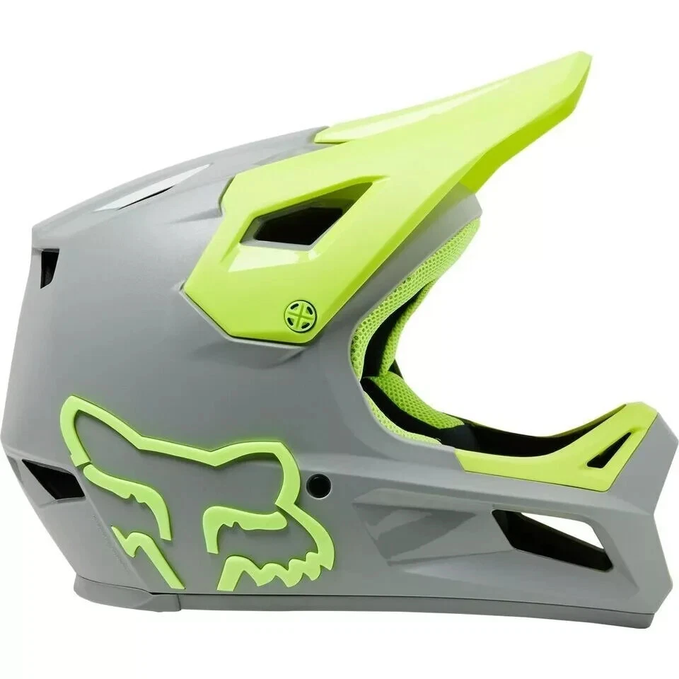 Nuevo Casco Fox Racing Juvenil Pequeño Rampage Ceshyn BMX Gris/Amarillo Flo (006-S) Foto 4 de 4