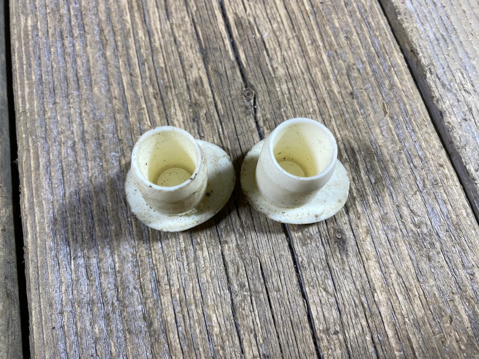 旧学校 BMX 杆端塞 白色 BMX 握把杆端塞 二手 — 第 2/3 张图片