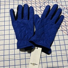 Goodfellow  Co Men's Quilted Fleece Nylon Lined Leather Gloves - L/XL