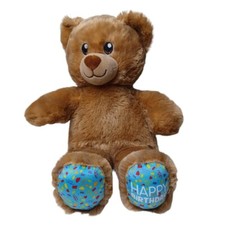 Build A Bear Happy Birthday Bear Plush 15" Stuffed Animal Teddy Bear BAB 2018