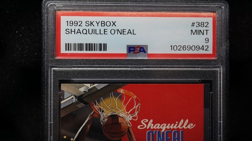 1992-93 Skybox #382 Shaquille O'Neal ROOKIE RC PSA 9 Graded Card NBA Shaq ONeal - Bild 8 von 12