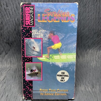 Surfing Legends VHS Tape 1990 Surfer Magazine Promo Tom Curren