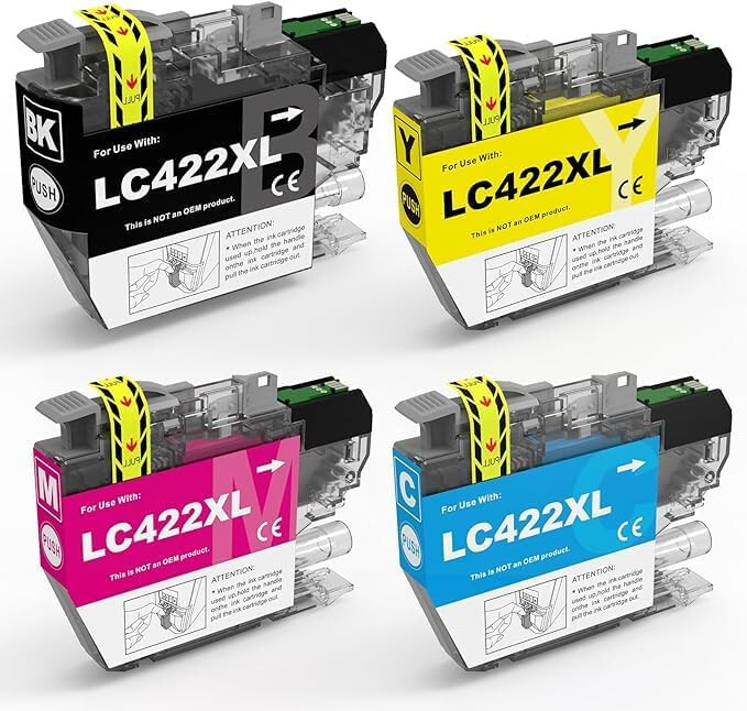 Juego de cartuchos de tinta LC422XL paquete múltiple para Brother MFC-J5740DW MFC-J6540DW no fabricante de equipos originales