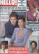 Hello # 193 Anthony Andrews Eric Clapton Natalie Cole Stephanie Powers Romero 