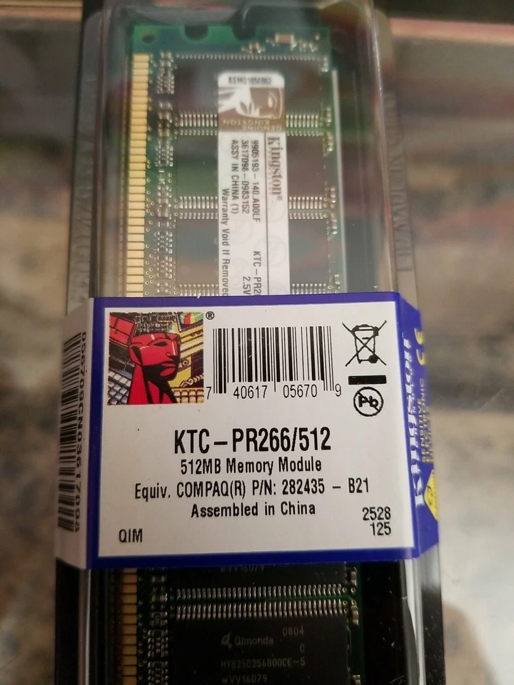 Kingston System-Specific Memory 512 MB DIMM 266 MHz DDR Memory (KTC-PR266/512) - Image 3 of 4