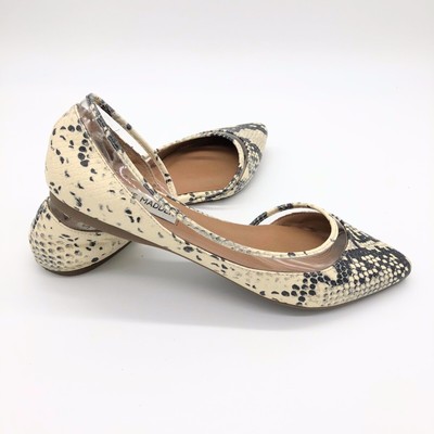 steve madden snakeskin slip ons