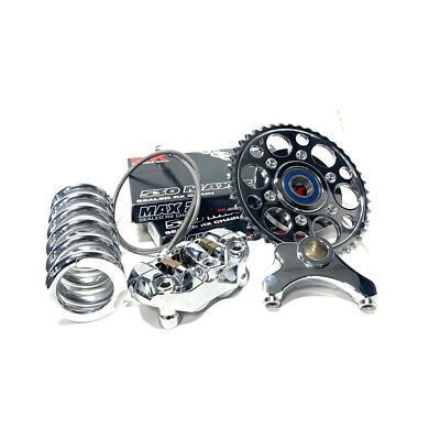 360 FAT TIRE KIT BLACK & BLUE SWITCHBACK CHROME ARM 12-22 KAWASAKI