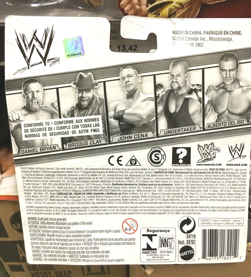 Brodus Clay MATTEL Oficial WWE Lucha Libre Action Figure 10 Cm Sellado MOC Nuevo - Imagen 2 de 2