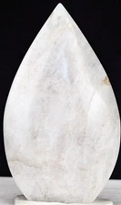 Moonstone Freeform White Teardrop Ornament Tower Flash Crystal Chakra