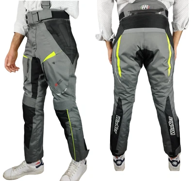 Pantalons Moto Cordura 3 Couches 4 Saisons Amovibles Respirants Avec Bretelles - Photo 1/4