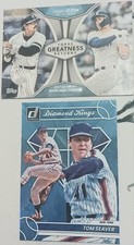 2019 Topps Greatness Returns #GR-4 Jackson/Stanton, 2023 Tom Seaver Blue Holo DK