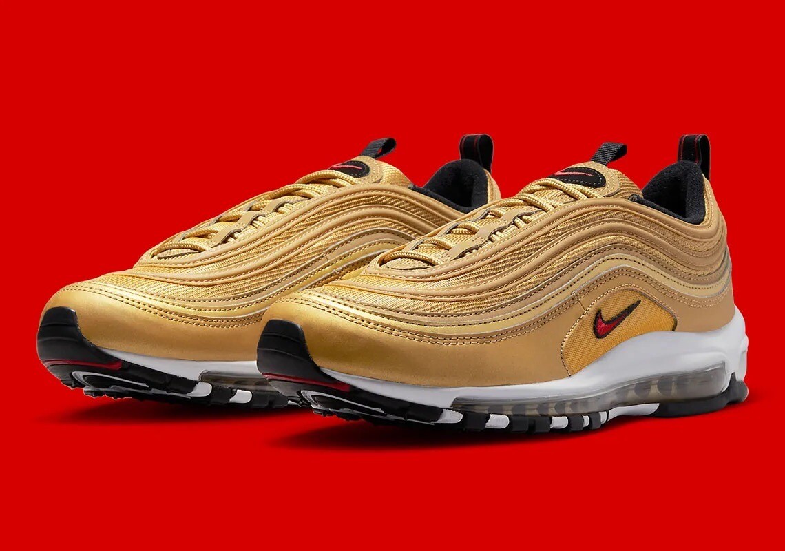 Schuh 97er Schwarz Orange Nike Air Max 97 Golden Bullet EU 43
