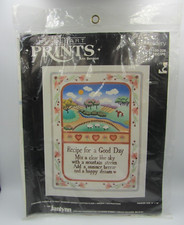Vtg Janlynn NeedleArt Prints Ann Benson Embroidery 35-228 Recipe AS IS Spots