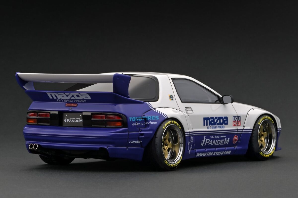 ignition model IG2916 1/18 PANDEM RX-7 FC3S White / Purple ignition model IG2916 1/18 PANDEM RX-7 FC3S White / Purple