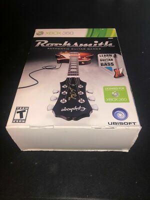 ROCKSMITH Xbox 360 With Real Tone Cable Brand New Sealed Free Shipping
