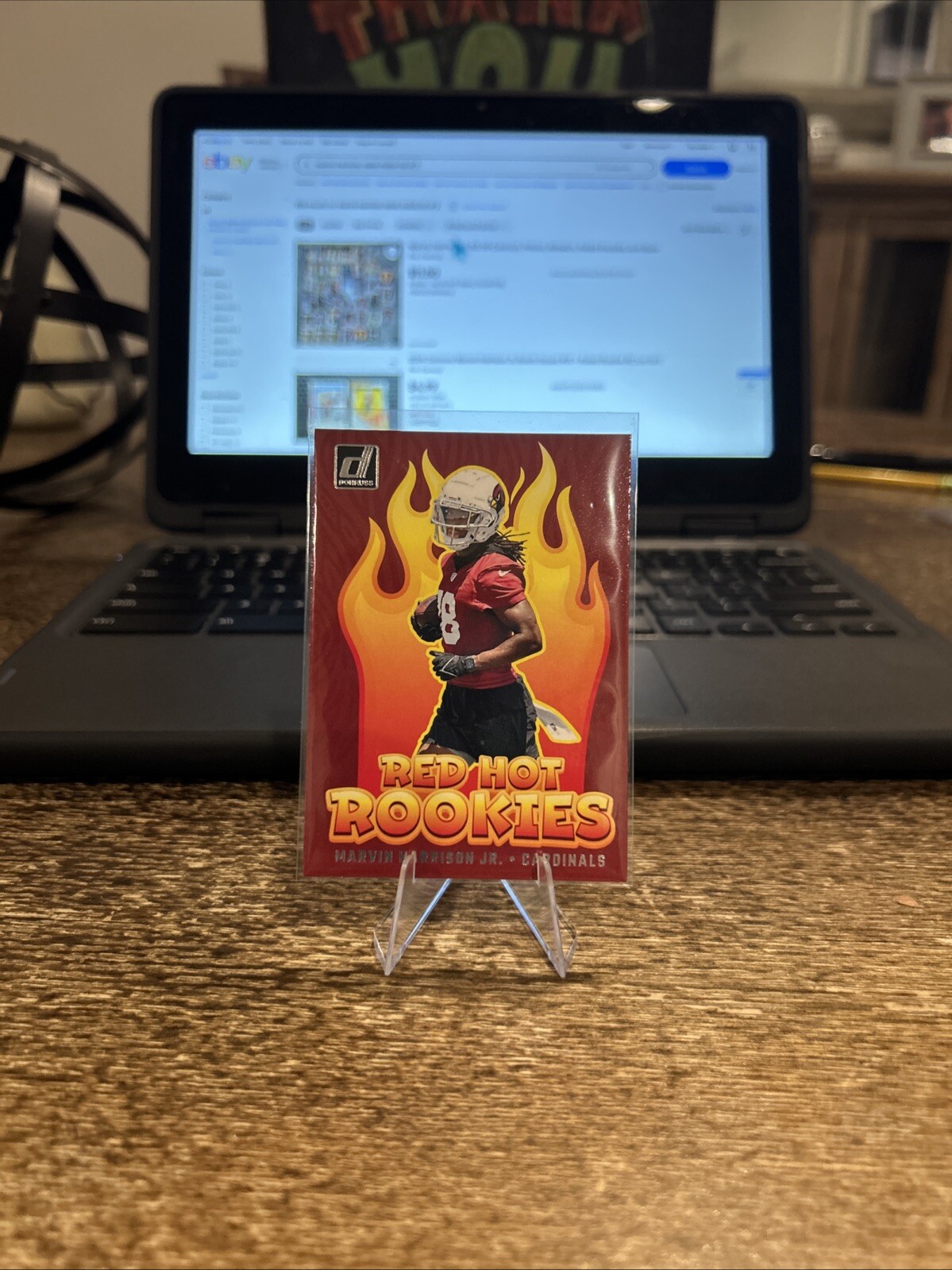 Marvin Harrison Jr Red Hot Rookies Donruss 2024