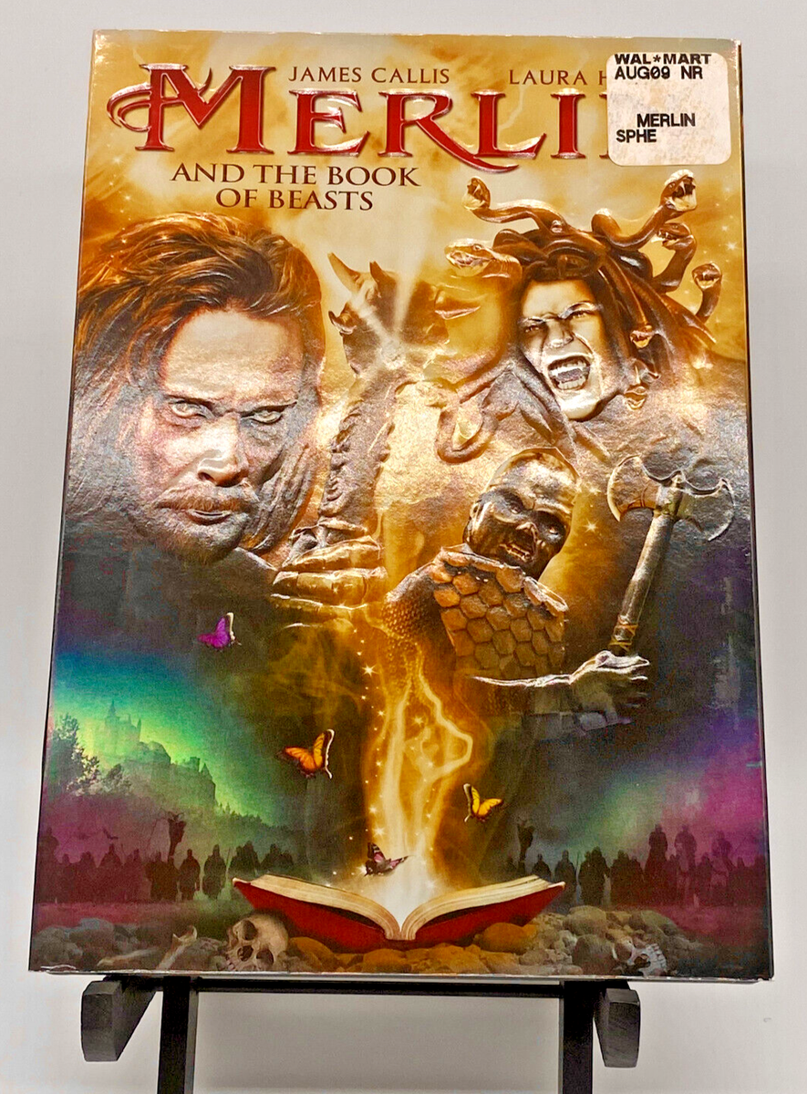 Merlin and the Book of Beasts DVD 2009 w/Dustcover James Callis