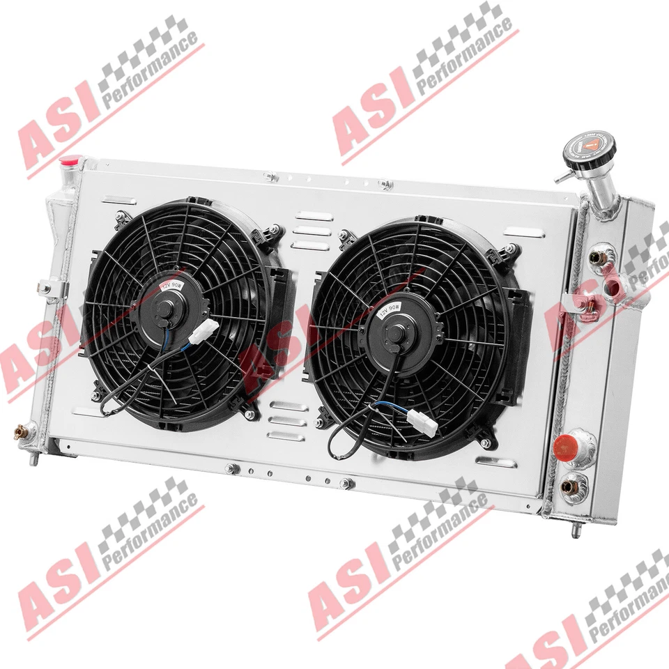 3Rows Radiator Shroud Fan For 97-03 Pontiac Grand Prix/97-99 Buick Century Regal Foto 4 de 4