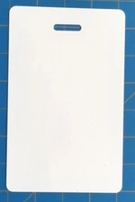 2 Blank Plastic Vertical Make Your Own Badge ID Card Pocket Nurse School