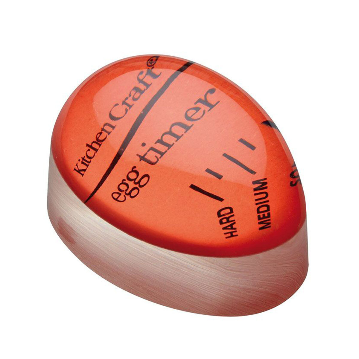 KitchenCraft Plastic Hard Medium Soft Boiled Indicator Colour Changing Egg Timer