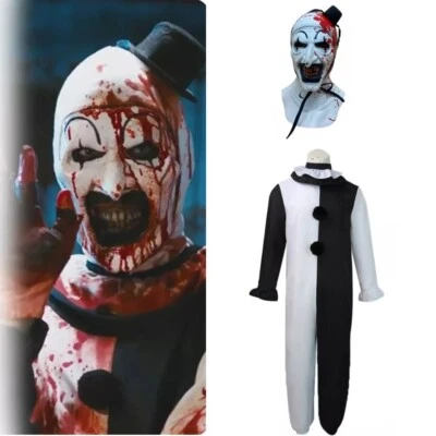 Terrifier 2 Art the Clown Cosplay Jumpsuit Halloween Carnival Costume Suits Gift